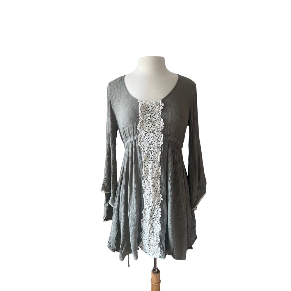 Altar'd State Olive Green Bohemian Tunic
